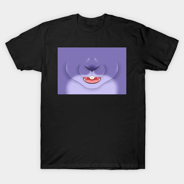 Sugar Purple Bunny Face T-Shirt by KeishaMaKainn